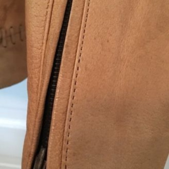 Sunriders Vintage Leather Jacket Tan Camel - Picture 5 of 8